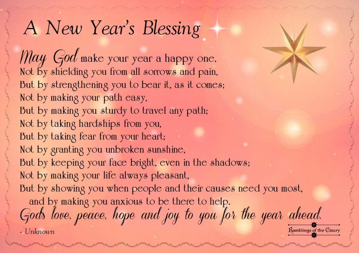 A Blessing For The New Year | Ramblings of the Claury